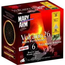 PROMO CARTOUCHES - Pack 250 Mary Arm Volcano 26 HP Cal.20 26Gr - BJ - PB 6