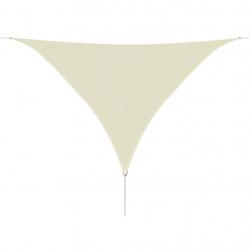 Parasol en PEHD triangulaire 3,6 x 3,6 x 3,6 m crème 02_0008594