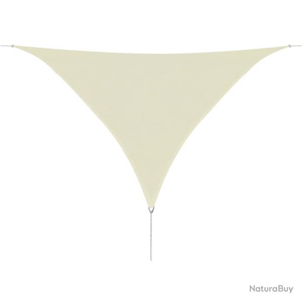 Parasol en PEHD triangulaire 3,6 x 3,6 x 3,6 m crme 02_0008594