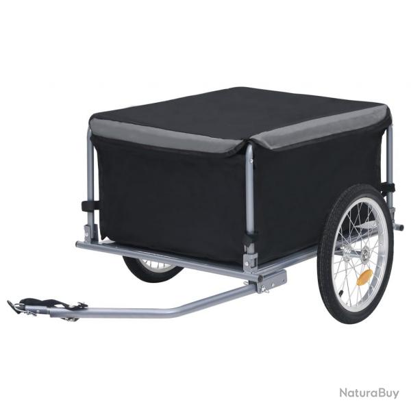 Remorque de bicyclette 65 kg noir et gris 02_0004487