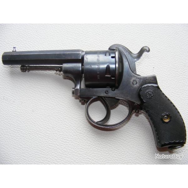 THE PRESERVER AMERICAN REVOLVER, TYPE LEFAUCHEUX 9 mm BROCHE, A PONTET, FABRICATION LIEGE