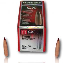 OGIVE HORNADY CX CAL 7mm 284 160GR BTE 50 2837