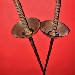 paires d'épées d'escrime griffée lame de 88 cm aves pointe de protection