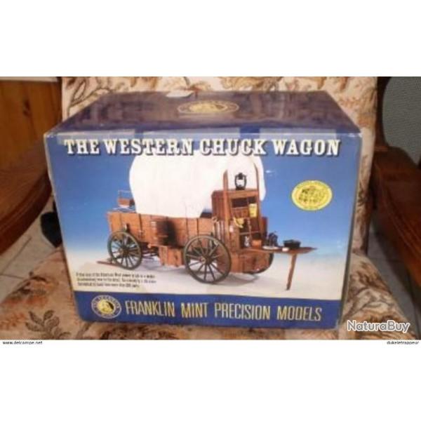 BAISSE DU PRIX: Chariot "Chuck Wagon" by Franklin Mint ! Cowboy, Country , Farwest,Collection !
