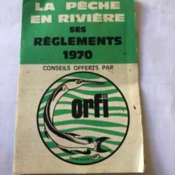 1 règlement 1970 orfi   pêche ancien collection occasion