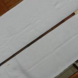canne épée poignée en os corps en Bambou