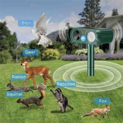 Repulsif Solaire Sonore + LED pour Oiseaux & Animaux, Modele: B