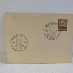 Papier Allemand Format CPA Strassburg Strasbourg 2 Tampons 1941 ww2