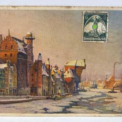 Ancienne Carte postale WW2 Allemande Avec Timbre Aigle Allemand