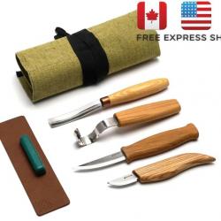 kit 4 Couteaux crochet woodcarving - Droitier - S43