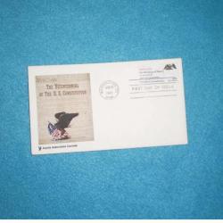 Enveloppe premier jour 28/08/1987 "BICENTENAIRE de la CONSTITUTION Américaine" NEUVE !