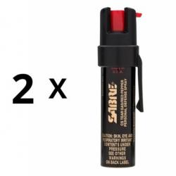 PROMO - Pack Duo Bombe lacrymogène Sabre Red en gel 22 ml