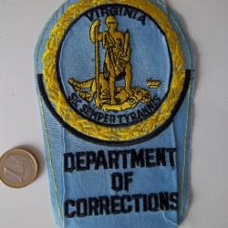 écusson U.S Virginia collection insigne The Virginia Department of Corrections (VADOC)