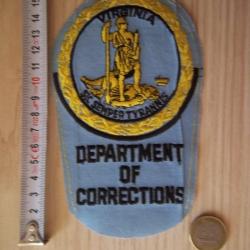 écusson U.S Virginia collection insigne The Virginia Department of Corrections (VADOC)