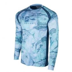 L Shirt Pelagic VaporTek Open Seas Bleu
