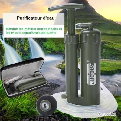 Filtre d'eau portable Purificateur d'eau de camping personnel d'urgence