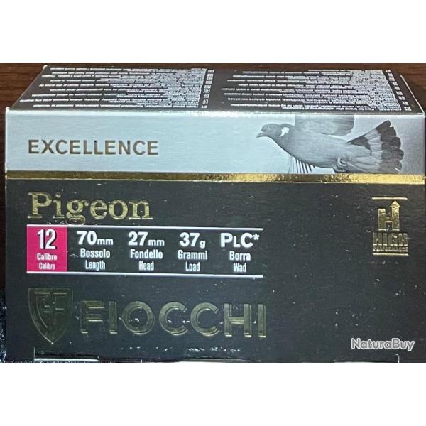 CARTOUCHE BASCHIERI & PELLAGRI PIGEON CAL.12/70 37G PAR 10