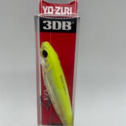 Leurre dur Yo-zuri 3DB Pencil jaune 100mm