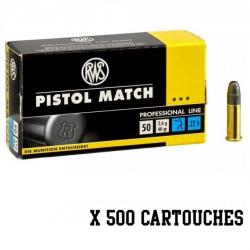 500 munitions RWS Pistol Match calibre .22 LR 