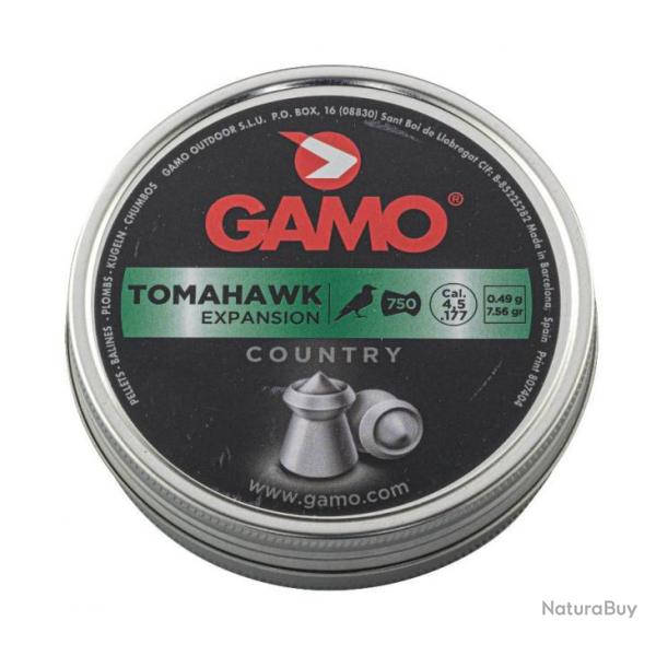 Plombs Gamo Tomahawk Expansion calibre 4.5 mm (.177)