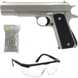 Pack réplique airsoft Style 1911 Silver (Galaxy)