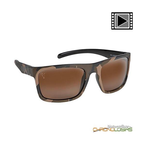 Lunettes Polarisantes Fox Avius Camo Black Verre Marron