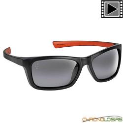 Lunettes Polarisantes Fox Collection Wrap Black/Orange Verre Gris