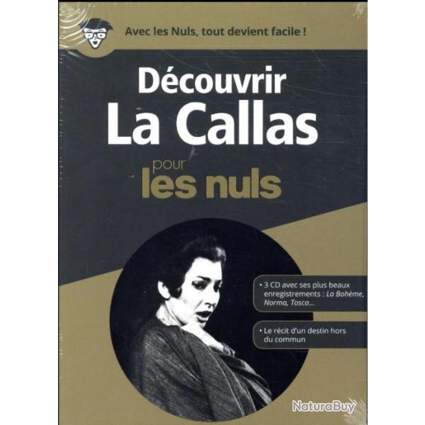 Dcouvrir La Callas pour les Nuls coffret 180 pages LIVRE ET 3 CD  NEUF
