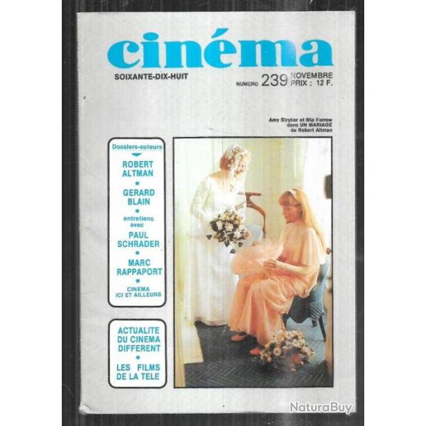 cinma 78 nouvelle formule novembre  1978 239, dossiers auteurs,