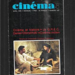cinéma 78 nouvelle formule avril 1978 232 cinéma et histoire , cinéma indien