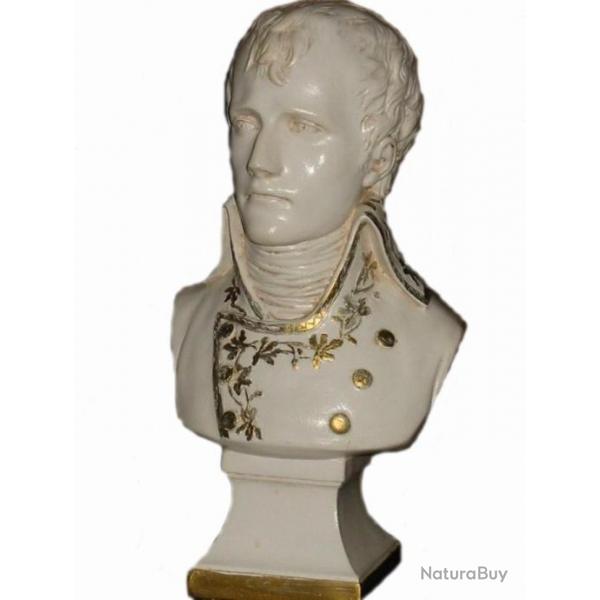 Buste de Napolon Bonaparte 1er consul Blanc et dorure