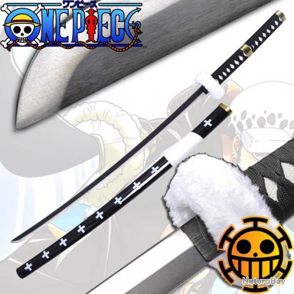 Katana en Acier ONE PIECE TRAFALGAR D LAW Kikoku Lame Maudite