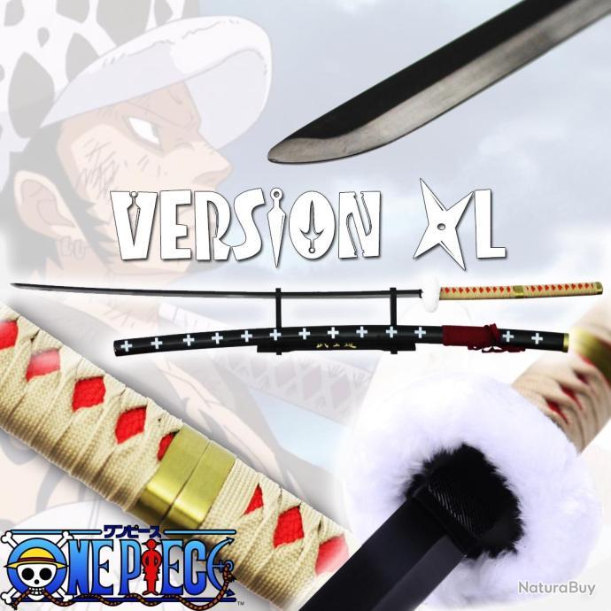 Katana Acier One Piece Trafalgar D Law Kikoku XXL 145 cm - Katanas ...