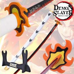 Pack Katana Rengoku Kyojuro Demon Slayer + Support Katana