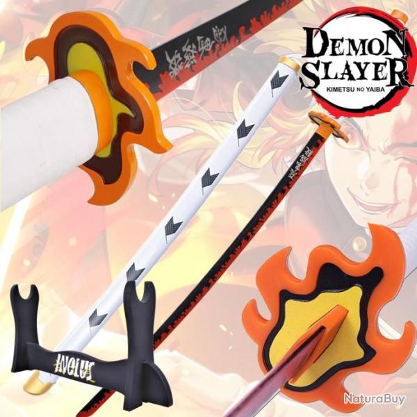 Pack Katana Rengoku Kyojuro Demon Slayer + Support Katana