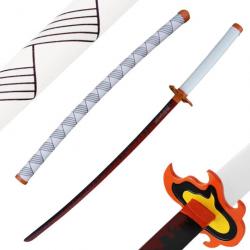 Katana en Métal Demon Slayer Rengoku Kyojuro - Pilier du Feu