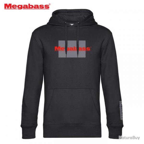 Sweat Megabass logo Evo noir M