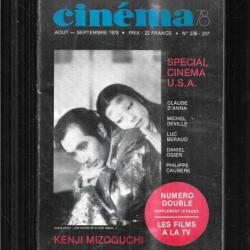 cinéma 78 nouvelle formule aout-septembre 1978 236-237, spécial cinéma usa, kenji mizoguchi