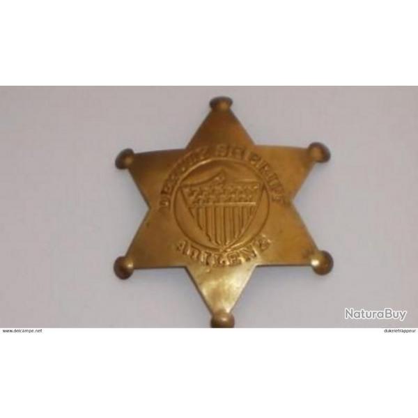 Badge Etoile :Sheriff, Marshall , Indian Police , Inspecteur, etc...2