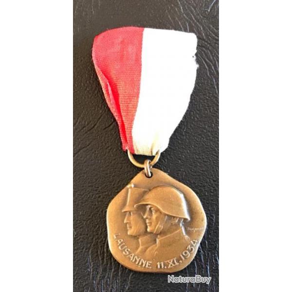 Medaille - SUISSE - Lausanne 1934 - Mobiliss de 14-18 R.J MONT. 5