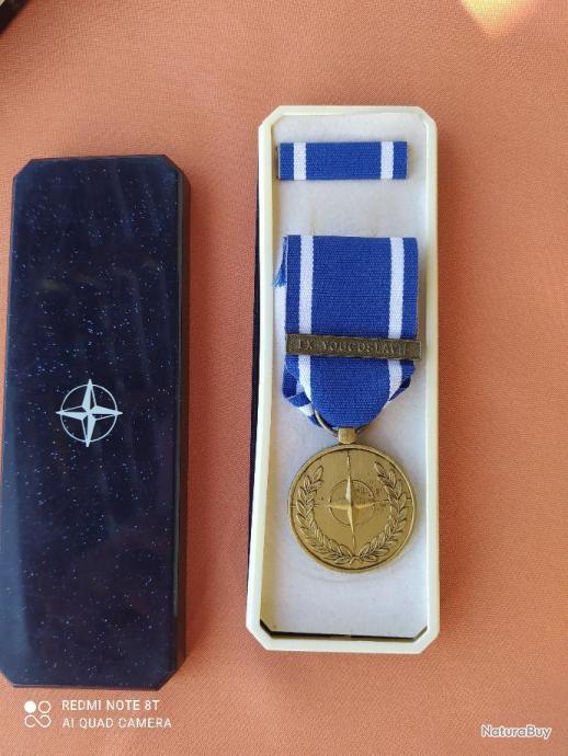 Médaille de l'Organisation du Traité de l'Atlantique Nord pour  l'ex-Yougoslavie 