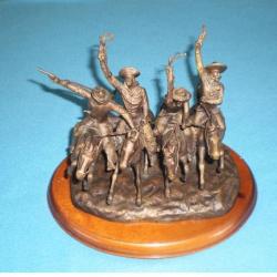 Reproduction d'un bronze de F.REMINGTON ! Collection .Cowboy, Country, Old Time,Farwest ...1
