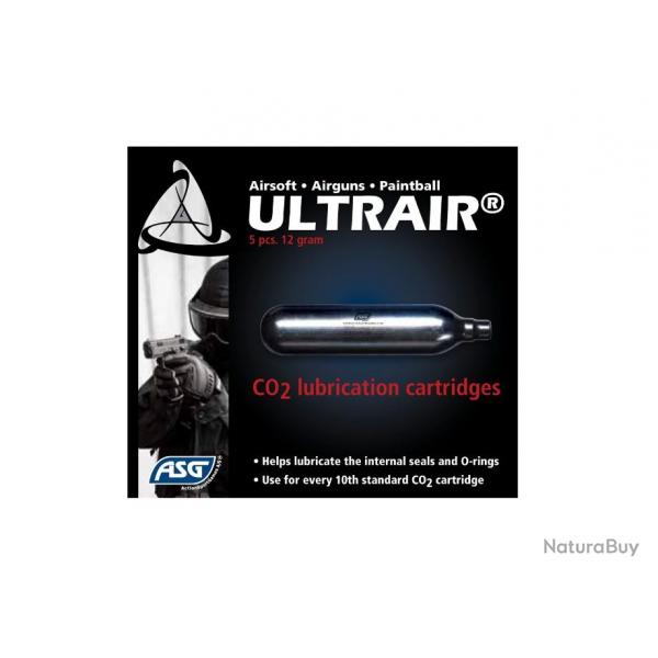 Capsule CO2 lubrifie Ultrair, par 5 | ASG (17425 | 5707843051125)