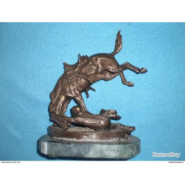 Reproduction d'un bronze de F.REMINGTON ! Collection .Cowboy, Country, Old Time,Farwest ...3