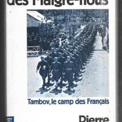 la tragédie des malgré-nous tambov le camp des français de pierre rigoulot