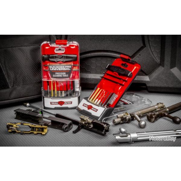 REAL AVID - KIT DE NETTOYAGE OUTILS DE PRECISION - GUN BOSS PRO