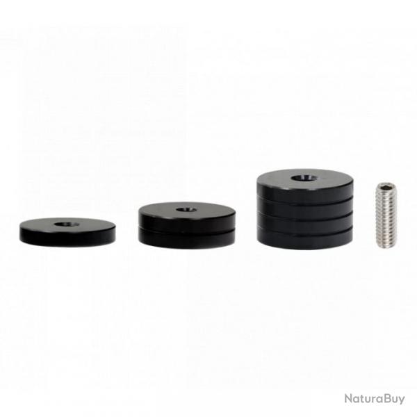 WOOOOOJACK - Kit Masse Disque Acier Noir 7oz 1/4