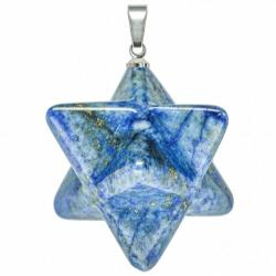 Pendentif étoile merkaba en lapis lazuli