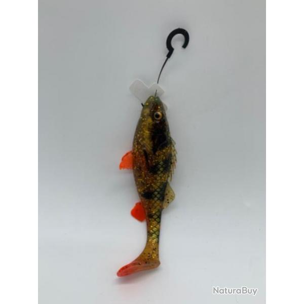 Leurre Souple Savage Gear 4D Perch Shad 12.5cm Motoroil