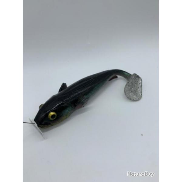 Leurre Souple Savage Gear LB 3D Goby Shad 20cm Green Silver